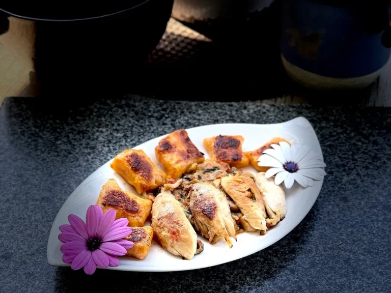 domaći njoki od batata piletina u umaku od povrca