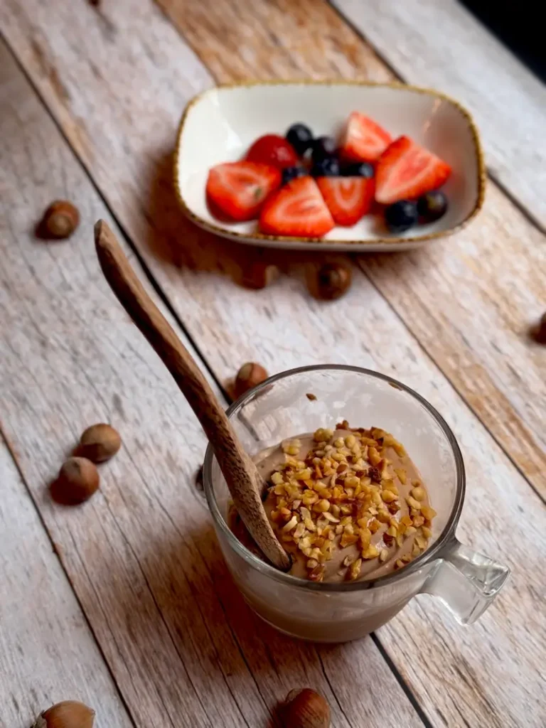 domaći proteinski mousse od cokolade i tofua